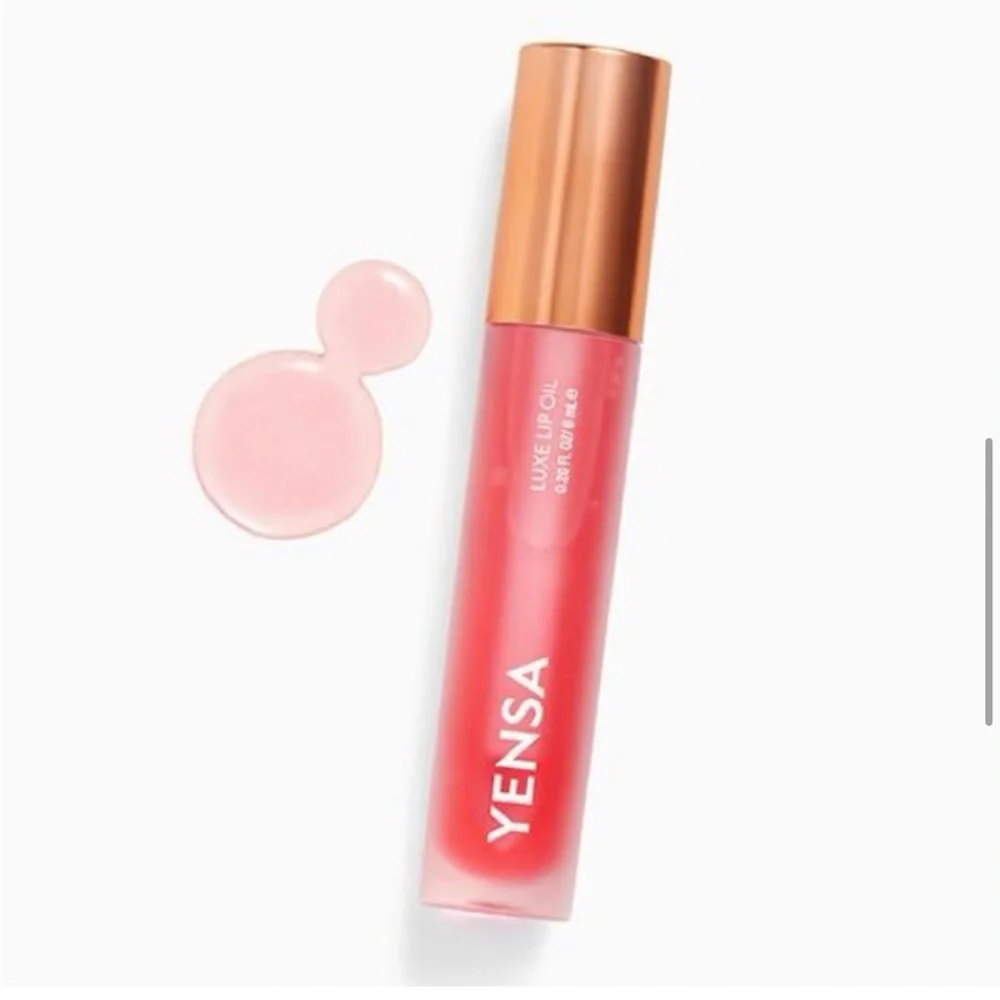 Yensa luxe lip oil luxe lip nourishing 8 super oils in pink shine NEW